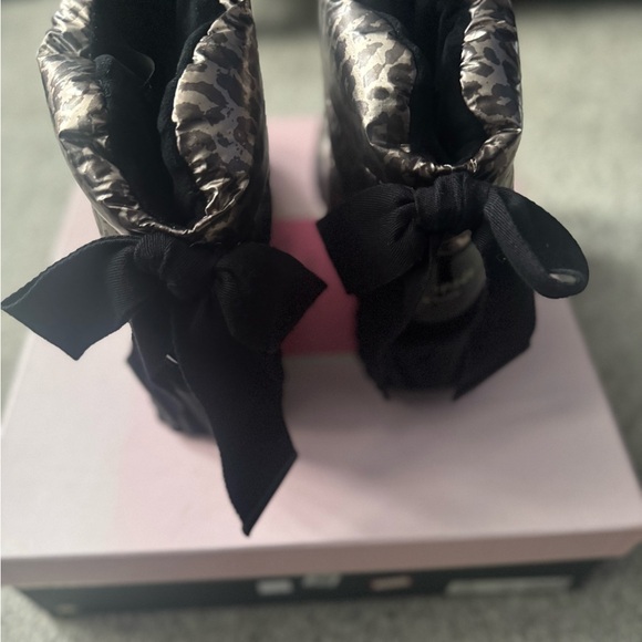Kate Spade Animal Print Boots with Black Accents - Picture 5 of 6